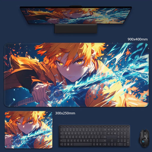 Demon Slayer: Kimetsu no Yaiba Zenitsu Agatsuma Fight Mouse Pad