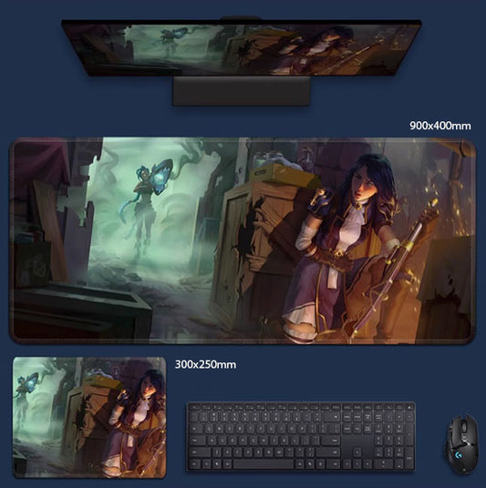 League of Legends Arcane Jinx and Caitlyn Mouse Pad