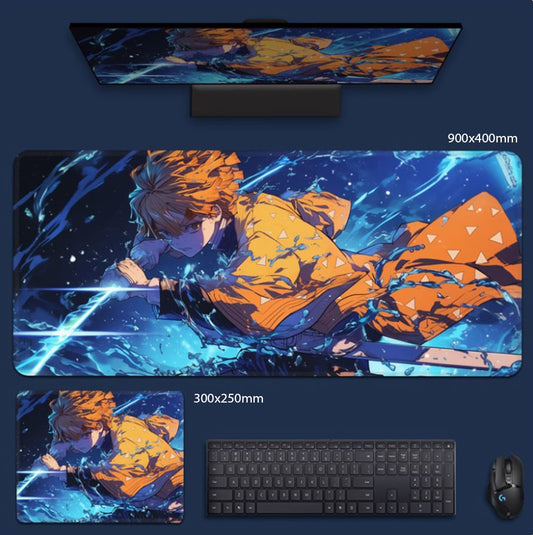 Demon Slayer: Kimetsu no Yaiba Zenitsu Agatsuma Thunder Breathing Mouse Pad